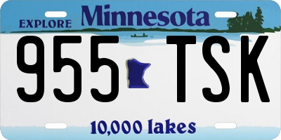 MN license plate 955TSK