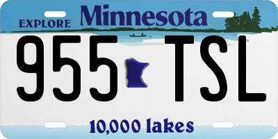 MN license plate 955TSL
