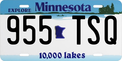 MN license plate 955TSQ