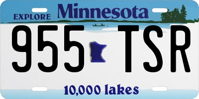 MN license plate 955TSR