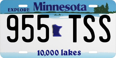 MN license plate 955TSS