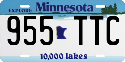 MN license plate 955TTC