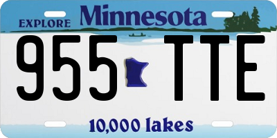 MN license plate 955TTE