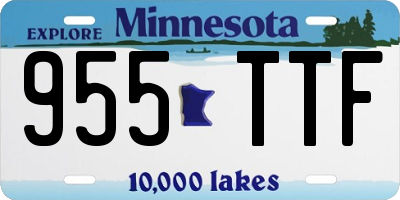 MN license plate 955TTF
