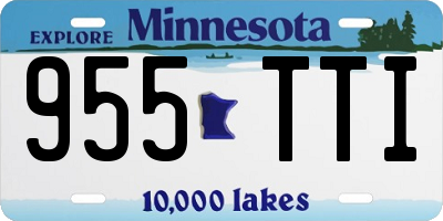 MN license plate 955TTI