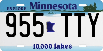 MN license plate 955TTY