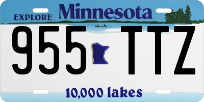 MN license plate 955TTZ