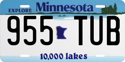 MN license plate 955TUB