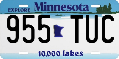 MN license plate 955TUC