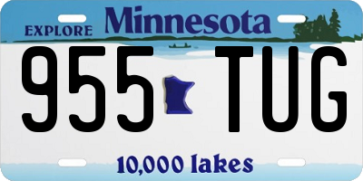 MN license plate 955TUG