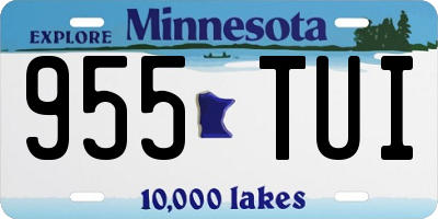 MN license plate 955TUI