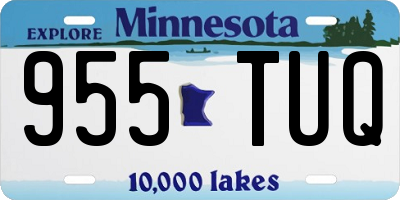 MN license plate 955TUQ