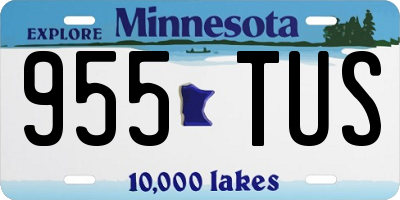 MN license plate 955TUS