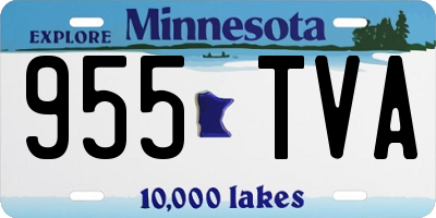 MN license plate 955TVA