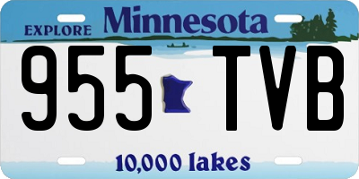MN license plate 955TVB