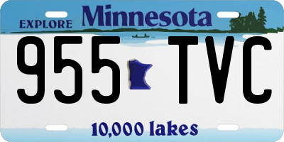 MN license plate 955TVC