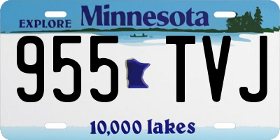 MN license plate 955TVJ