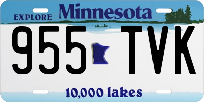 MN license plate 955TVK