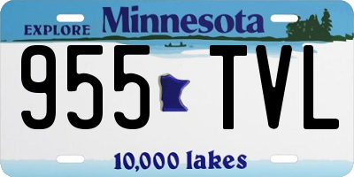MN license plate 955TVL
