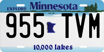 MN license plate 955TVM