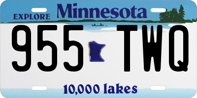 MN license plate 955TWQ