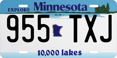 MN license plate 955TXJ