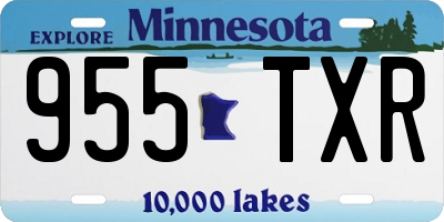 MN license plate 955TXR