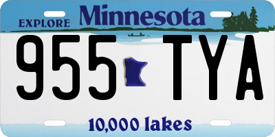 MN license plate 955TYA