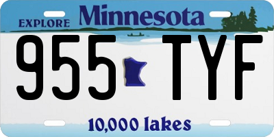 MN license plate 955TYF