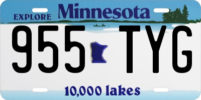 MN license plate 955TYG