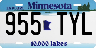MN license plate 955TYL