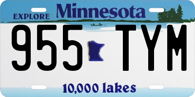 MN license plate 955TYM