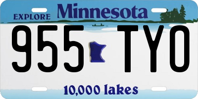 MN license plate 955TYO