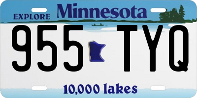MN license plate 955TYQ