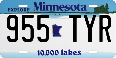 MN license plate 955TYR