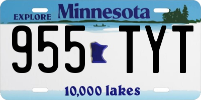 MN license plate 955TYT