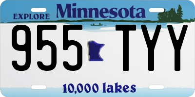 MN license plate 955TYY