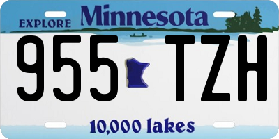 MN license plate 955TZH