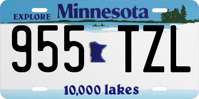 MN license plate 955TZL