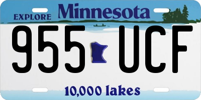 MN license plate 955UCF