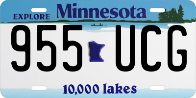 MN license plate 955UCG