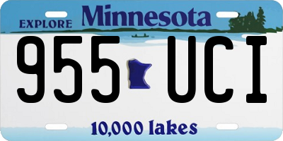 MN license plate 955UCI