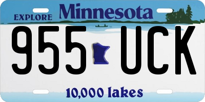 MN license plate 955UCK