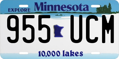 MN license plate 955UCM