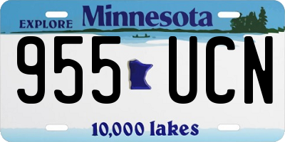 MN license plate 955UCN