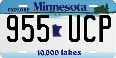 MN license plate 955UCP
