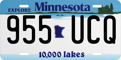 MN license plate 955UCQ