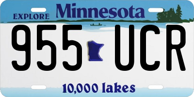 MN license plate 955UCR