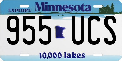 MN license plate 955UCS