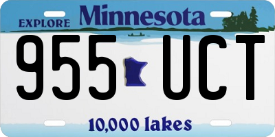 MN license plate 955UCT